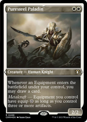 {R} Puresteel Paladin (Foil Etched) [Commander Masters][CMM 469]
