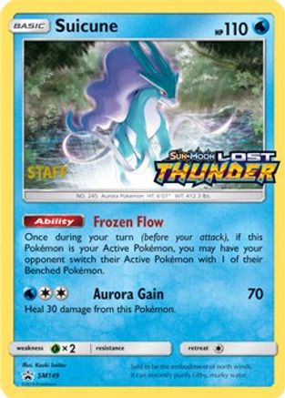 [PKM] Suicune (SM149) (Staff Prerelease Promo) [Sun & Moon: Black Star Promos]