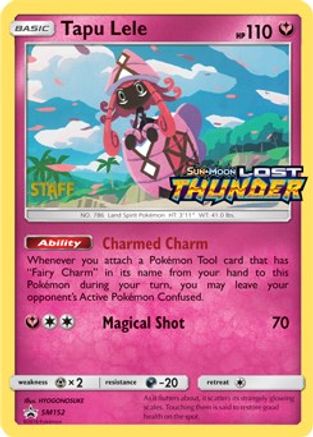 [PKM] Tapu Lele (SM152) (Staff Prerelease Promo) [Sun & Moon: Black Star Promos]