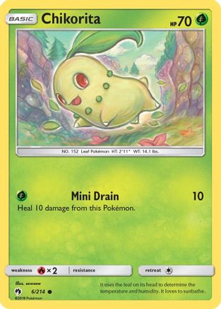 [PKM] Chikorita (6/214) [Sun & Moon: Lost Thunder]