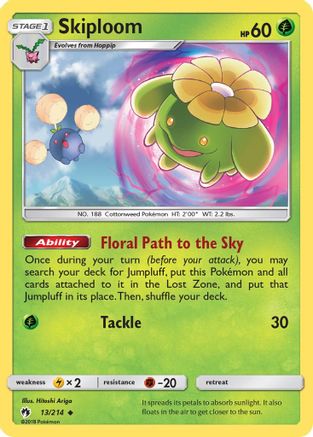 [PKM] Skiploom (13/214) [Sun & Moon: Lost Thunder]