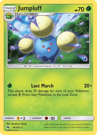 [PKM-R] Jumpluff (14/214) [Sun & Moon: Lost Thunder]
