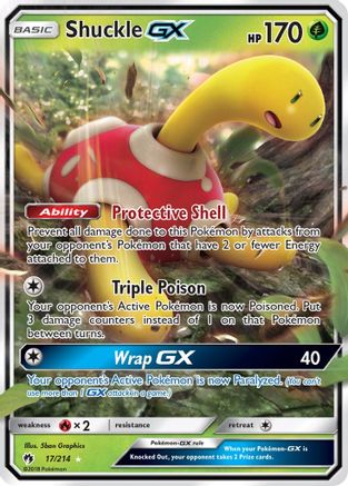 [PKM] Shuckle GX (17/214) [Sun & Moon: Lost Thunder]