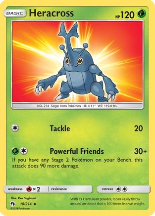 [PKM] Heracross (18/214) [Sun & Moon: Lost Thunder]