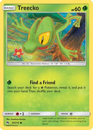 [PKM] Treecko (20/214) [Sun & Moon: Lost Thunder]