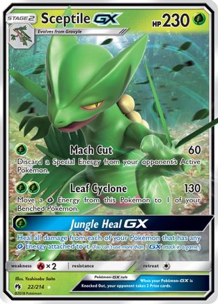 [PKM-R] Sceptile GX (22/214) [Sun & Moon: Lost Thunder]