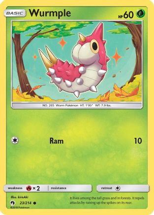[PKM] Wurmple (23/214) [Sun & Moon: Lost Thunder]
