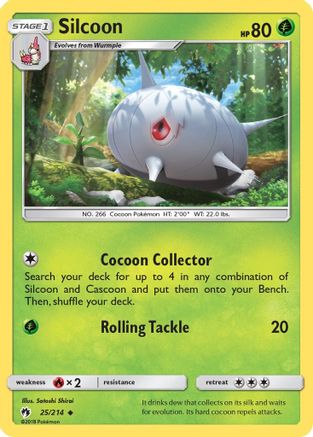 [PKM] Silcoon (25/214) [Sun & Moon: Lost Thunder]