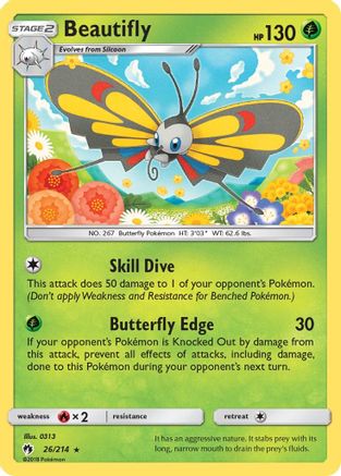 [PKM] Beautifly (26/214) [Sun & Moon: Lost Thunder]