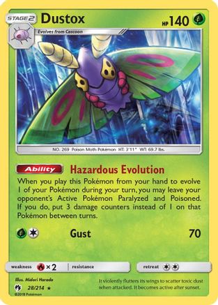 [PKM] Dustox (28/214) [Sun & Moon: Lost Thunder]