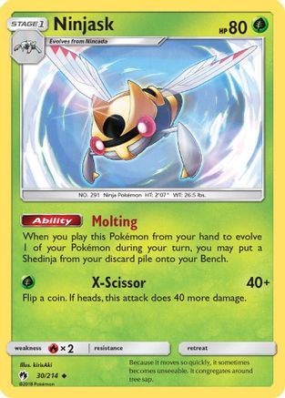 [PKM] Ninjask (30/214) [Sun & Moon: Lost Thunder]