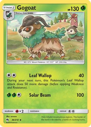 [PKM] Gogoat (36/214) [Sun & Moon: Lost Thunder]