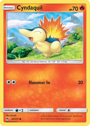 [PKM] Cyndaquil (40/214) [Sun & Moon: Lost Thunder]