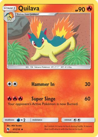 [PKM] Quilava (41/214) [Sun & Moon: Lost Thunder]