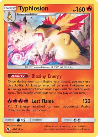 [PKM] Typhlosion (42/214) [Sun & Moon: Lost Thunder]