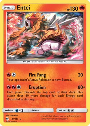 [PKM] Entei (47/214) [Sun & Moon: Lost Thunder]