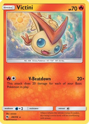 [PKM] Victini (49/214) [Sun & Moon: Lost Thunder]