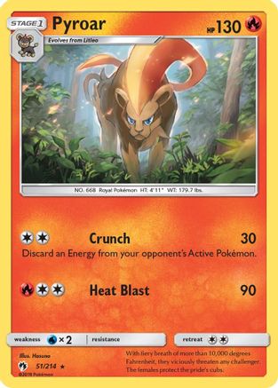 [PKM] Pyroar (51/214) [Sun & Moon: Lost Thunder]
