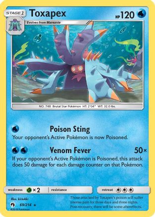 [PKM] Toxapex (69/214) [Sun & Moon: Lost Thunder]