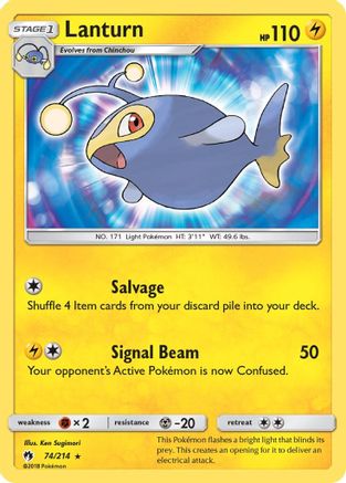 [PKM] Lanturn (74/214) [Sun & Moon: Lost Thunder]