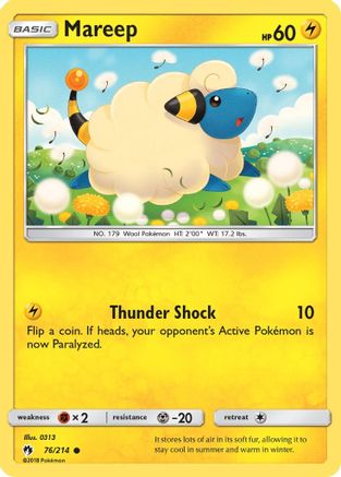 [PKM] Mareep (76/214) [Sun & Moon: Lost Thunder]
