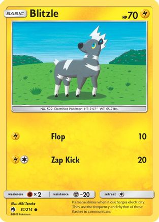 [PKM] Blitzle (81/214) [Sun & Moon: Lost Thunder]
