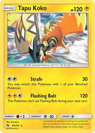 [PKM] Tapu Koko (85/214) [Sun & Moon: Lost Thunder]