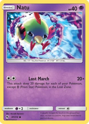 [PKM] Natu (87/214) [Sun & Moon: Lost Thunder]