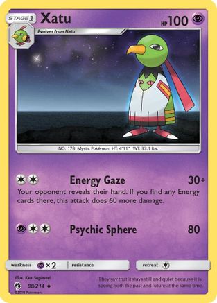 [PKM] Xatu (88/214) [Sun & Moon: Lost Thunder]