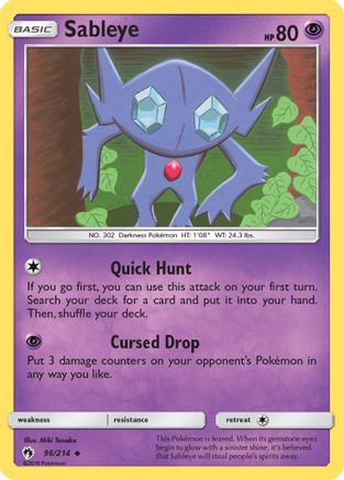 [PKM] Sableye (96/214) [Sun & Moon: Lost Thunder]