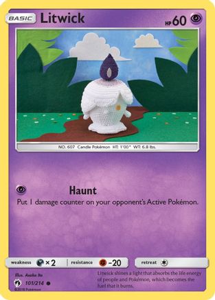 [PKM] Litwick (101/214) [Sun & Moon: Lost Thunder]