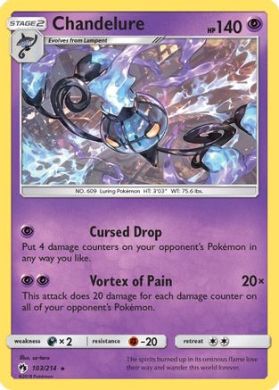 [PKM-R] Chandelure (103/214) [Sun & Moon: Lost Thunder]