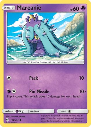 [PKM] Mareanie (105/214) [Sun & Moon: Lost Thunder]