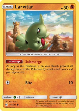 [PKM-C] Larvitar (114/214) [Sun & Moon: Lost Thunder]