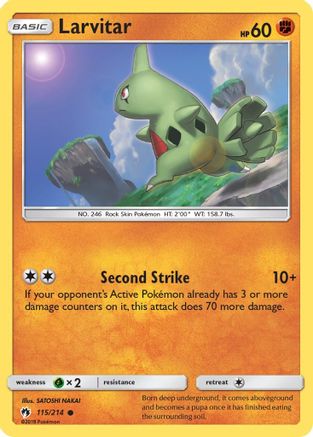 [PKM] Larvitar (115/214) [Sun & Moon: Lost Thunder]