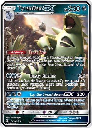 [PKM-R] Tyranitar GX (121/214) [Sun & Moon: Lost Thunder]