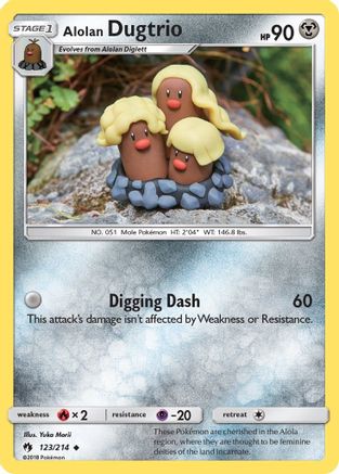 [PKM] Alolan Dugtrio (123/214) [Sun & Moon: Lost Thunder]