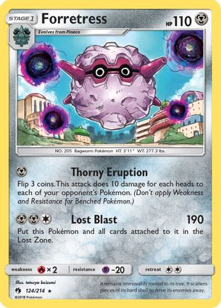 [PKM] Forretress (124/214) [Sun & Moon: Lost Thunder]