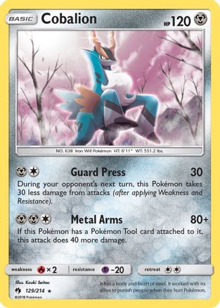 [PKM] Cobalion (129/214) [Sun & Moon: Lost Thunder]