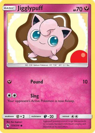[PKM] Jigglypuff (133/214) [Sun & Moon: Lost Thunder]