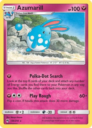[PKM] Azumarill (136/214) [Sun & Moon: Lost Thunder]