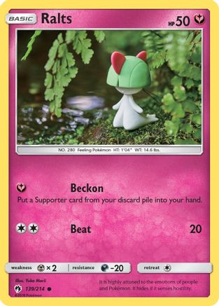 [PKM] Ralts (139/214) [Sun & Moon: Lost Thunder]