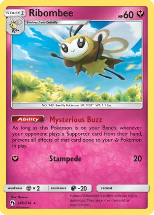 [PKM] Ribombee (146/214) [Sun & Moon: Lost Thunder]