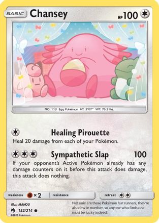 [PKM] Chansey (152/214) [Sun & Moon: Lost Thunder]