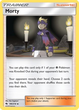 [PKM] Morty (186/214) [Sun & Moon: Lost Thunder]