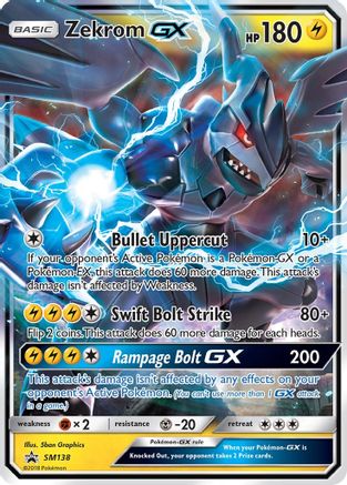 [PKM-R] Zekrom GX (SM138) [Sun & Moon: Black Star Promos]
