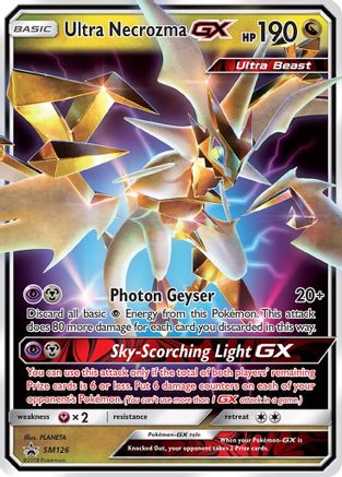 [PKM] Ultra Necrozma GX (SM126) [Sun & Moon: Black Star Promos]