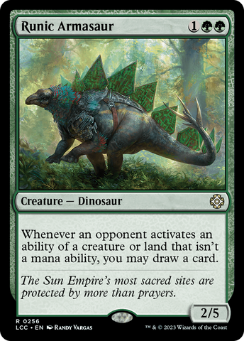 {R} Runic Armasaur [The Lost Caverns of Ixalan Commander][LCC 256]
