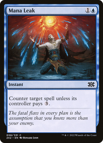 {C} Mana Leak [Double Masters 2022][2X2 058]