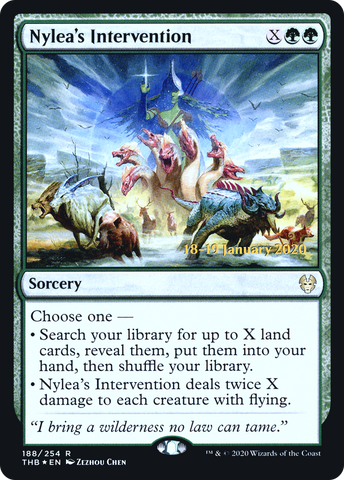 {R} Nylea's Intervention [Theros Beyond Death Prerelease Promos][PR THB 188]